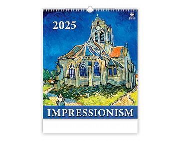 Nástěnný kalendář 2025 Kalendář Impressionism