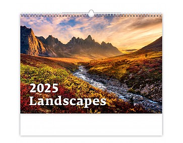 Nástěnný kalendář 2025 Kalendář Landscapes 	