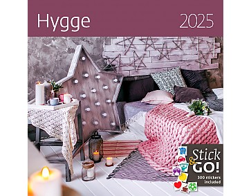 Nástěnný poznámkový kalendář 2025 Kalendář Hygge