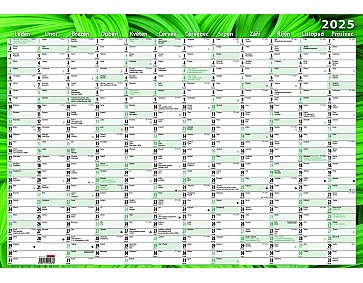 Nástěnný kalendář 2025 - nástěnný roční Listy
