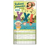 Nástěnný kalendář Rodinný plánovací XXL 2023, 33 × 64 cm