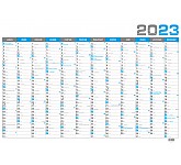 Nástěnný kalendář 2023 - nástěnný roční modrý 
