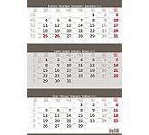 Nástěnný kalendář 2024 Tříměsíční kalendář šedý
