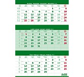 Nástěnný kalendář 2024 Tříměsíční kalendář zelený