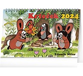 Stolní kalendář Krteček 2024, 23,1 × 14,5 cm