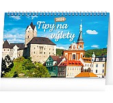 Stolní kalendář Tipy na výlety 2024, 23,1 × 14,5 cm