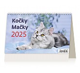 Stolní kalendář 2025 Kočky/Mačky