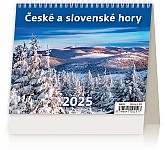 Stolní kalendář 2025 České a slovenské hory