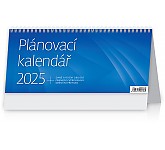 Stolní kalendář 2025 Plánovací kalendář MODRÝ