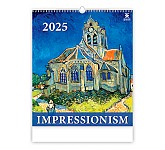 Nástěnný kalendář 2025 Kalendář Impressionism