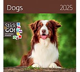 Nástěnný poznámkový kalendář 2025 Kalendář Dogs