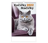 Nástěnný kalendář 2022 Kočičky
