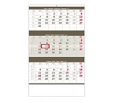 Nástěnný kalendář 2022 Tříměsíční kalendář šedý