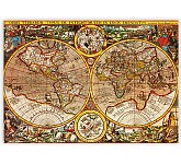 Dřevěný obraz Antique Maps